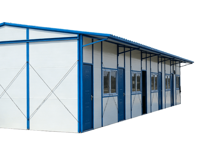 Maison préfabriquée modulaire temporaire